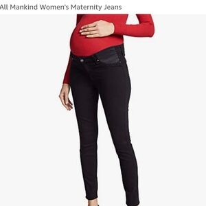 *NWT* 7 for All Mankind b(air) Black Maternity Jeans